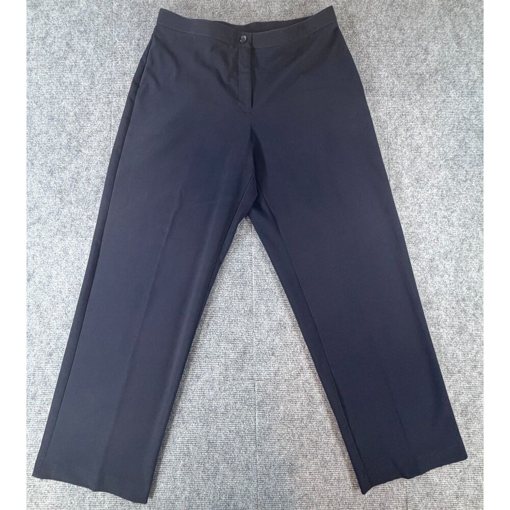 Briggs New York Stretch Dress Trousers Gray Straight Leg High Rise Pants Sz 12P